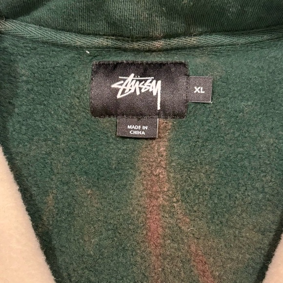 Vintage Stussy Drawcord Mock Neck Sweatshirt Mens XL - Picture 7 of 8